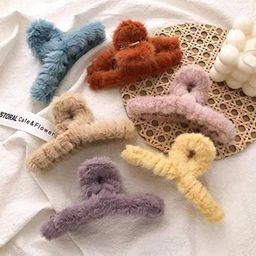 DN Creation Assorted Set of 6 Fur Claw Clip-103