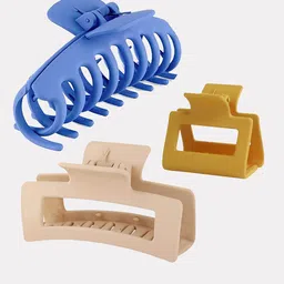 FIMBUL Women Set of 3 Matte Claw Clip image 5
