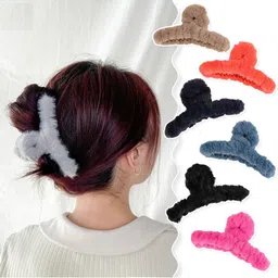 DN Creation Assorted Set of 4 Fur Claw Clip image 2