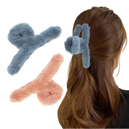 DN Creation Assorted Set of 2 Fur Claw Clip image 5