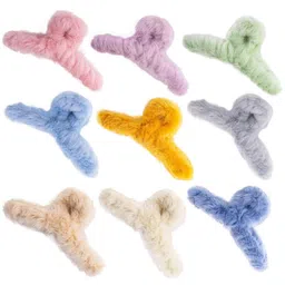 DN Creation Assorted Set of 3 Fur Claw Clip image 5