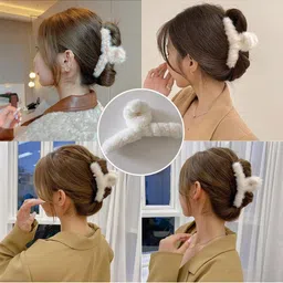 DN Creation Assorted Set of 2 Fur Claw Clip image 2