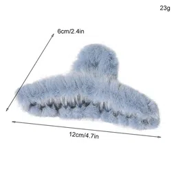 DN Creation Assorted Set of 6 Fur Claw Clip image 4