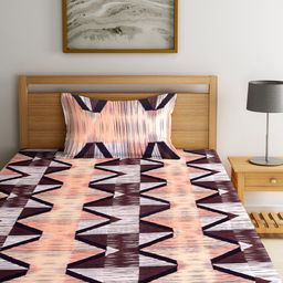KLOTTHE Unisex Set of 2 Printed Single Bedsheet with 2 Pillow Covers image 3