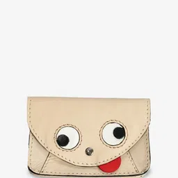 PERKED Leather Structured Sling Bag with Bow Detail-image-5