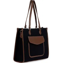 MINI WESST Colourblocked Structured Shoulder Bag Up to 16 inch image 2