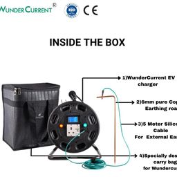 wundercurrent WunderCurrent® EV Charger with 25 Metres of 4 Sq Mm 3-Core Cable 6-in-1 Digital Energy Metre External Earthing Mechanism (W3 Ultra) image 2
