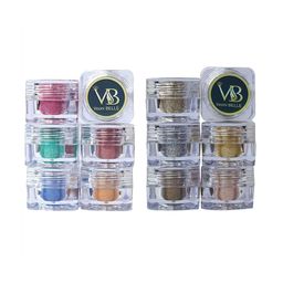 Veoni BELLE Power Shimmer Set Of 12 Illuminator HD Holographic Eyeshadow Glitter 5g Each-13