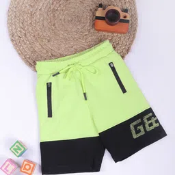 Gini and Jony Boys Colourblocked Mid Rise Cotton Shorts-image-73