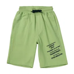 Gini and Jony Boys Mid-Rise Typography Printed Casual Cotton Shorts-image-85