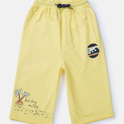 Gini and Jony Boys Graphic Printed Mid Rise Knitted Cotton Shorts-image-97