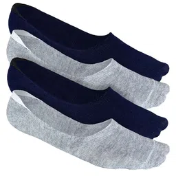 Heelium Men Solid Pack of 4 Odour Free Breathable Low Cut Bamboo No Show Socks-11