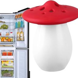 shrux Mushroom Shaped Fridge Deodorizer Box, Activated Charcoal Odor Absorber,Moisture-Absorbing Freshener|naturally Baking Soda Deodorizer For refrigerator|Deodorizing Box Portable image 1