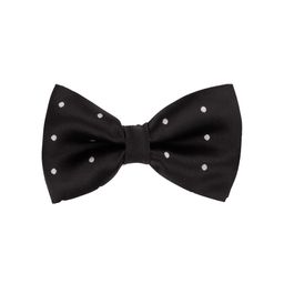 The Tie Hub Men Black & White Woven Design Bow Tie-image-71