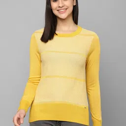 Allen Solly Woman Self Designed Pullover Sweatshirt-image-87