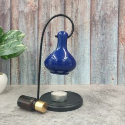 HangingBlue Ceramic Diffuser_10ml Lavender Fragrance_One Tealight Candle(Pack-1) Diffuser Set, Aroma Oil-image-35
