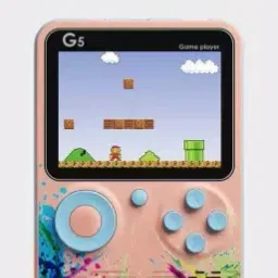 Asotai G5 500 In 1 Colorful Handheld Mini Retro Game Box Also Connect With TV Option 2 GB with 500 image 5