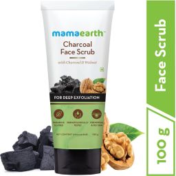 Charcoal Face Scrub For Oily Skin & Normal skin, with Charcoal & Walnut for Deep Exfoliation – 100g Scrub-image-69