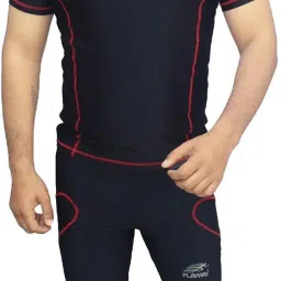 Self Design Men Blue Tights-image-38