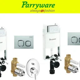 Half Frame Concealed Cistern, with divater body upper part set of 2 pic 381 Dual Flush Tank-image-80