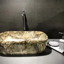 Table Top Premium Designer Ceramic Wash Basin (RJ_M43) (M43)18*13*5 Table Top Basin-image-98
