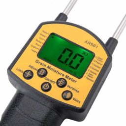 Grain Moisture Meter Hygrometer with Measuring Probe for Corn Wheat Rice Bean AR991 Pin-Type Digital Moisture Measurer-26