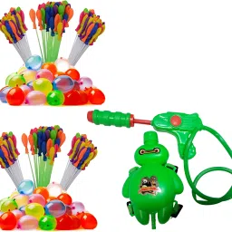High Pressure Water Tank Pichkari With Magic Balloons Kids Toys For Holi Party Water Gun-image-53