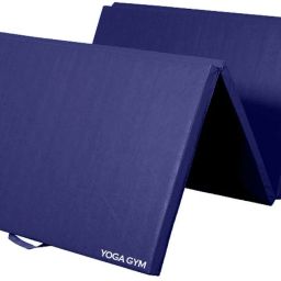 PROFESSIONAL QUALITY YOGA/EXERCISE MAT ( 10MM BLUE) Blue 10 mm Yoga Mat-image-37