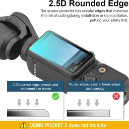 Olonga Tempered Glass Guard for DJI Osmo Pocket 3, DJI Pocket 3 image 3