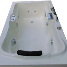 Elegant 6 Ft Jacuzzi Bathtub with Back Massage and Filler System - White Free-standing Bathtub-image-90
