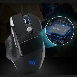 Aula S12 / Ergonomic Design,4800 DPI, 7 buttons (Rapid Fire) with Software, LED Wired Ambidextrous OpticalGaming Mouse image 3