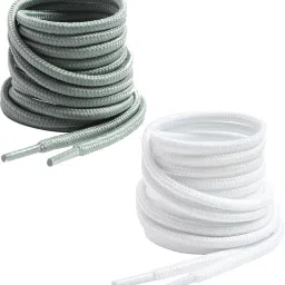 house of common Shoe Laces Round Light Grey White 150cm shoe lace for Boot sport Hiking shoes Shoe Lace-image-95