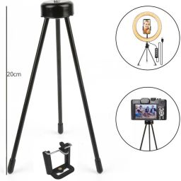 POZUB High Quality Mini Strong Metal/Iron mobile phone tripod/camera stand,20cm Mini Heavy Duty Unbreakable Mobile Stand, Camera Tripod Stand With Clip Professional Tripod Pro Phone Tripod Stand Multifunction Flexible Tripod for Smartphone Holder Selfie Mount, Special Design for gimbal for smartphone|Tripod stand| Multi-Use Selfie Stick Desktop, Video Recording Best Selling Mini Black Metal tripod Unbreakable 3Kg Capacity Heavy Metal Photographic Stand Tripod, Monopod Kit, Monopod, Tripod Ball Head, Tripod Bracket, Tripod Clamp, Tripod Kit image 2