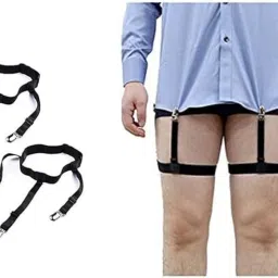 JS Enterprises ™ Shirt Stays For Men, Shirt Holder For Men, Adjustable Elastic Shirt Garter-49