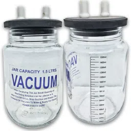 Suction Glass Jar 1500ml 1 set for suction machine with 2 Float Safety valve 1500 ml Solution Basin-29