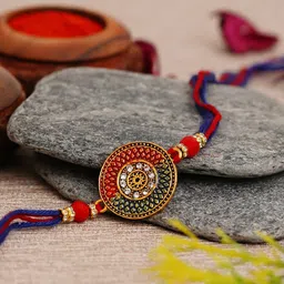 eCraftIndia Designer Rakhi and Roli Chawal Pack-image-10