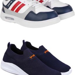 PENNEN Men's Lightweight Sports & Casual Shoes Combo Pack 2 Casuals For Men-image-86