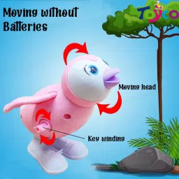 toyco Wind Up Key Operated Jumping Penguin Toys Set with 360 degree Rotating Head image 5