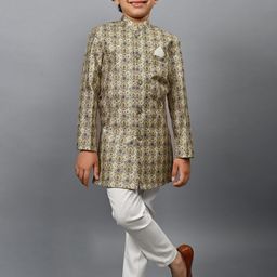 BAESD Boys Self Design Sherwani Set-5