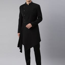 TheEthnic.Co Drape Indowestern Sherwani Set-picture-15