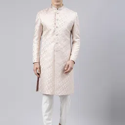 TheEthnic.Co  Floral Jacquard Sherwani Set-picture-43