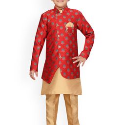 BAESD Boys Embroidered Sherwani Set-37