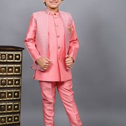 ahhaaaa Boys Embroidered Sherwani Set-37