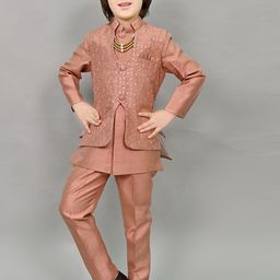 ahhaaaa Boys Embroidered Sherwani Set-picture-50