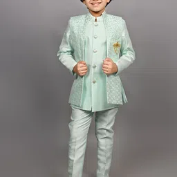 ahhaaaa Boys 3-Piece Indo-Western Sherwani-11