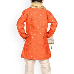 BAESD Boys Embellished Sherwani with Pyjamas & Dupatta image 2