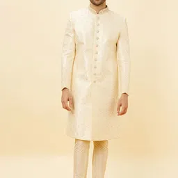 Manyavar Ethnic Motifs Embroidered Sherwani Set-picture-31