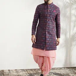 KISAH Self-Design Sherwani Set-image-91