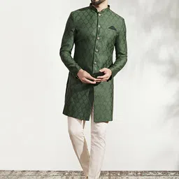 KISAH Woven Design Sherwani Set-picture-38