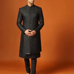 KISAH Self-Design Sherwani Set-picture-58